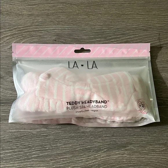 LA LA Pink Teddy Headband NIP - Picture 3 of 3